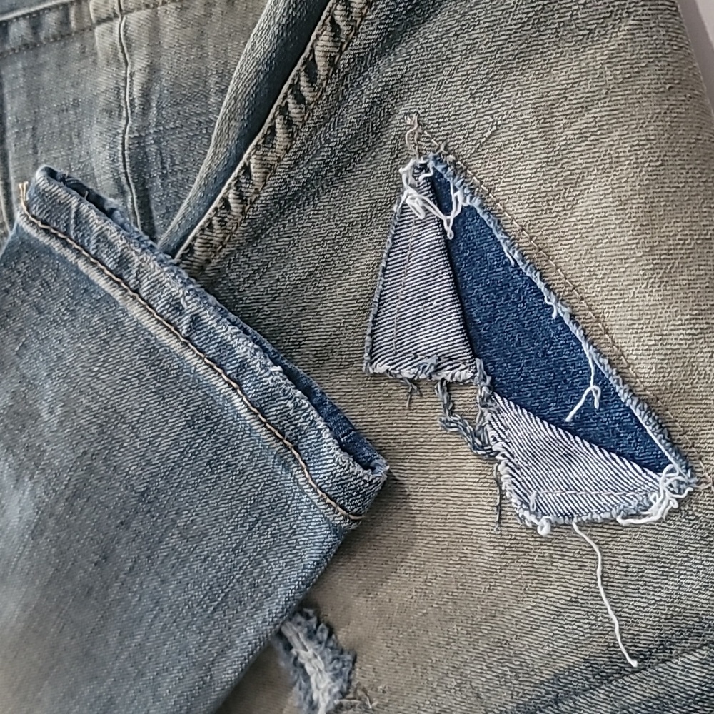 SERENEDE Ciel 7 Serenity Prayer Patchwork Streetwear Distressed Skinny Jeans W30 - Picture 14 of 16